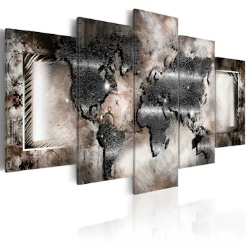 Akrylglastavla Arkiio Graphite Map