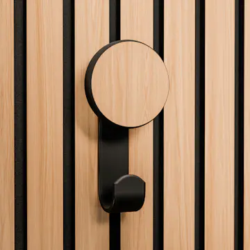 Tillbehör Akustikpanel Lundbergs Kreativ 1-Pack Rund Knopp+Krok Ekfaner