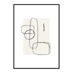 Poster Gallerix Abstract Brushed No1