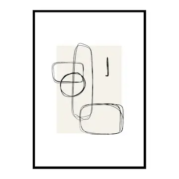 Poster Gallerix Abstract Brushed No1