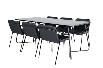 Matgrupp Venture Home Annika matbord och Tjärö matstol Svart