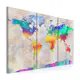 Tavla Arkiio World Map Rainbow Gradient