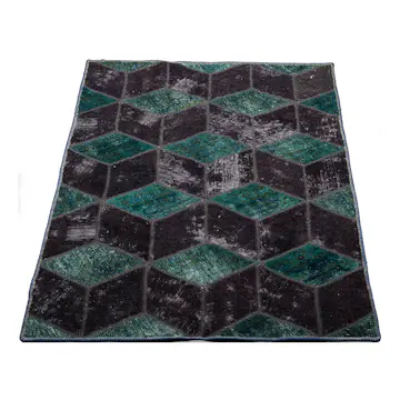 Persisk Patchworkmatta D-sign Handknuten 750649