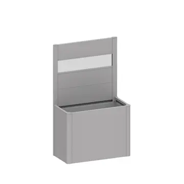 Skärmvägg Biohort till Belvedere Planteringslåda med Akrylglas 91x4x102 cm