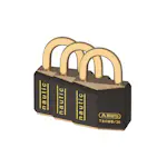 Hänglås Abus T84MB/30 Trippel