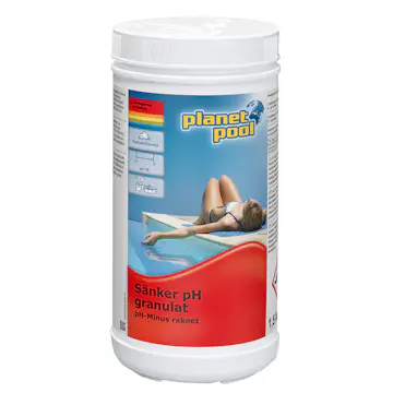 pH-Reglering Planet Pool Poolkemi för Spabad & Pool Granulat 1,5 kg