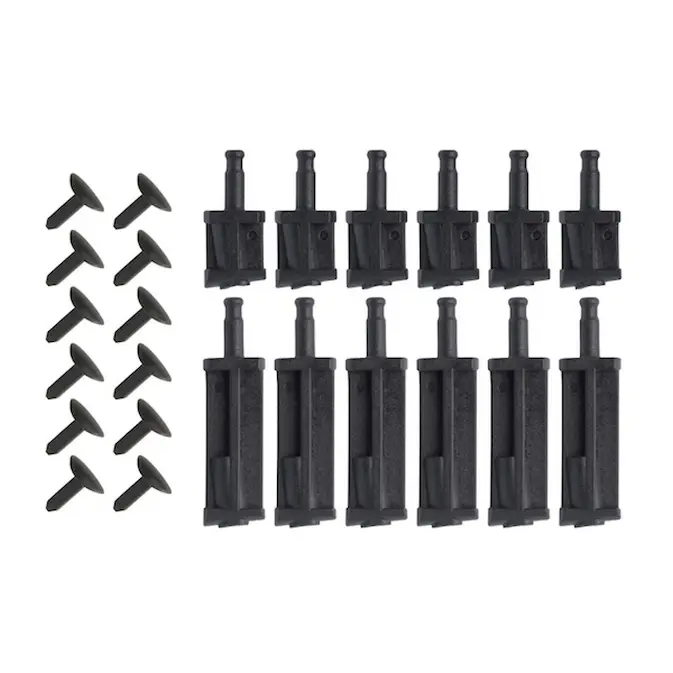 Pluggar Elfa till Melaminhylla