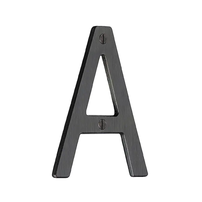 Husnummer Beslagsboden Oxiderad Mässing