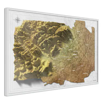 Poster Artgeist Affisch Isometric Map Vienna