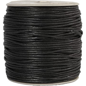 Bomullssnöre Creativ Company Tjocklek 2 mm Svart 100 m/1 Förp