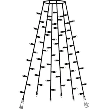 Ljusslinga Star Trading Extra System 24 Tree light Extra