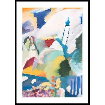Poster Gallerix Murnaus Mit Kirche By Wassily Kandinsky