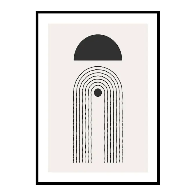 Poster Gallerix Flow Shapes No2