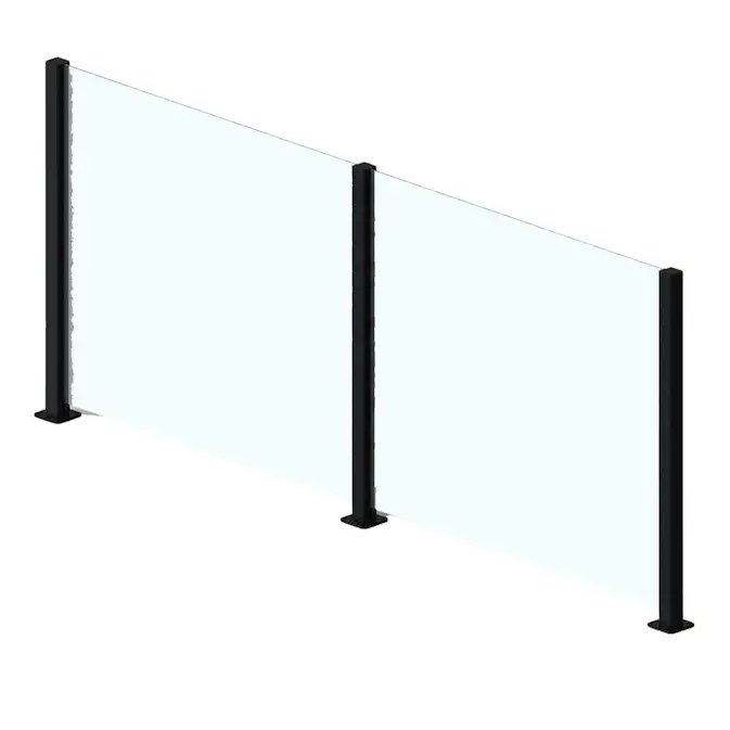 Glasräcke Green Land Patio Klar Glas