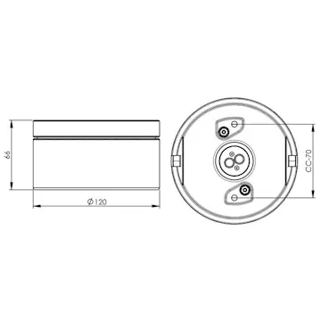 Vägg-/Taklampa Ifö Electric Cool 6-9W Gx5,3 IP44