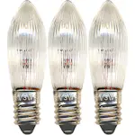 LED-Reservlampa Star Trading E10 55V 3W Räfflat Transparent 3-pack