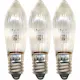 LED-Reservlampa Star Trading E10 55V 3W Räfflat Transparent 3-pack