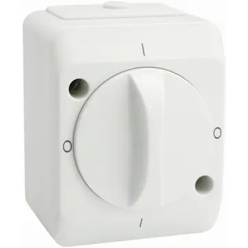 Strömbrytare Malmbergs Nordic Vridbr 2-Pol Vit 10Ax