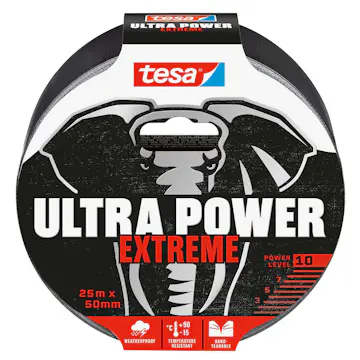 Reparationstejp Tesa 50 mm x 25 m Svart Extra