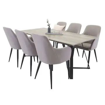 Matgrupp Venture Home Madde med 6 Corina Stolar Polyester