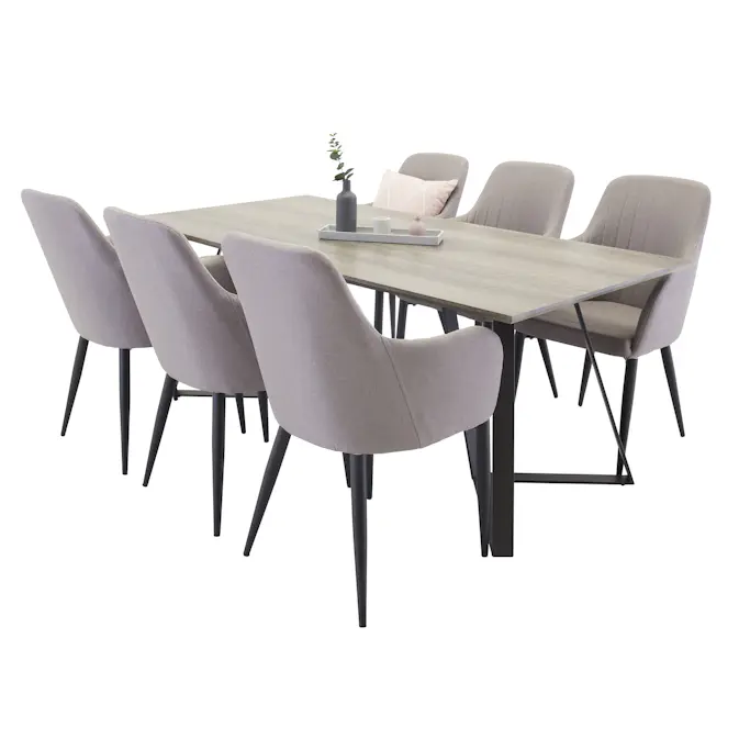 Matgrupp Venture Home Madde med 6 Corina Stolar Polyester