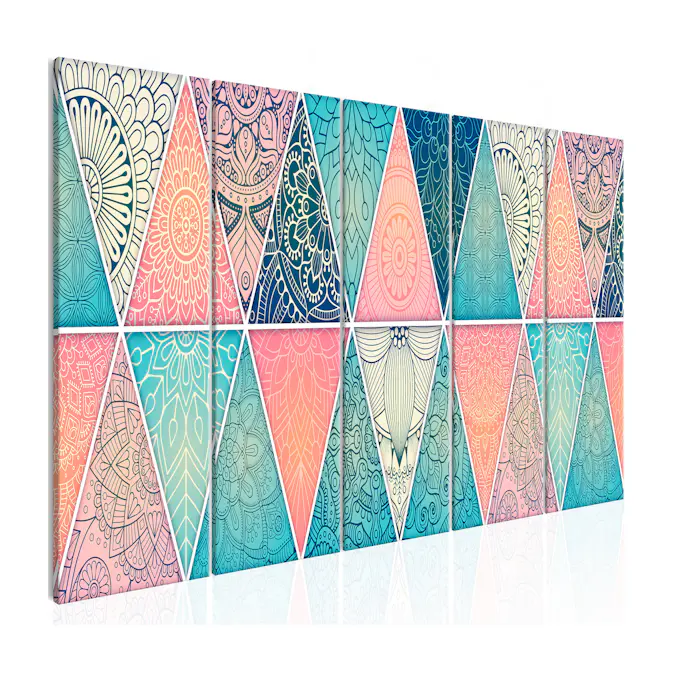 Tavla Arkiio Oriental Triangles Narrow 5 delar