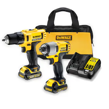 Verktygspaket DCK211C2 Dewalt 10,8 V XR Med batteri