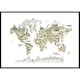 Poster Gallerix Animal World Map