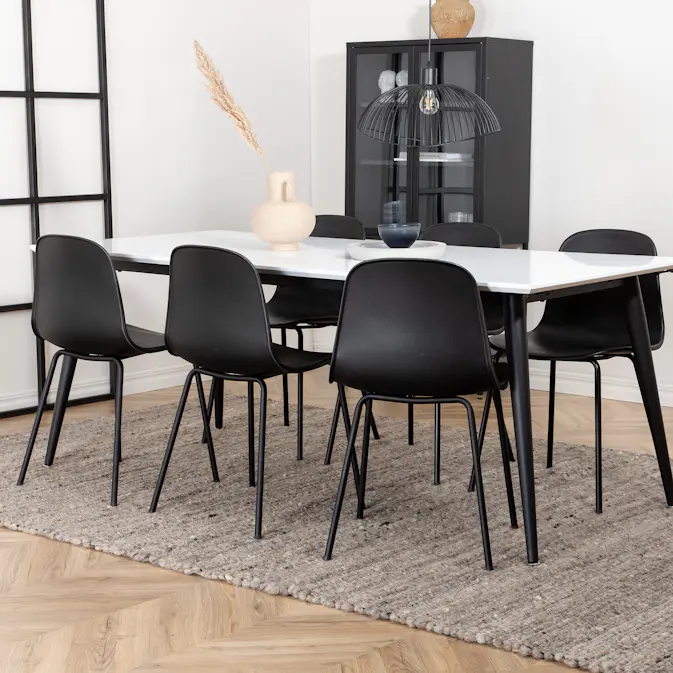 Matgrupp Venture Home Jolie med 6 Ardi Stolar