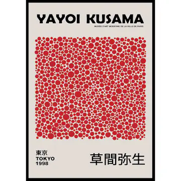 Poster Gallerix Red Dots Yayoi Kusama