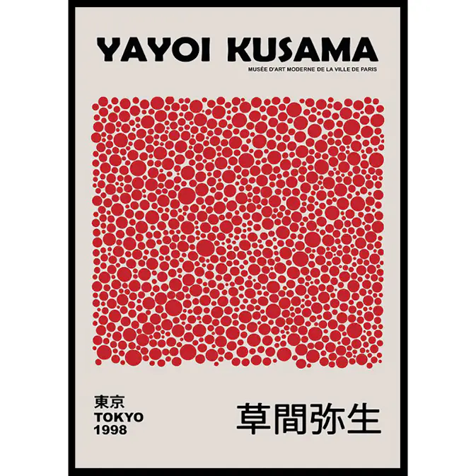 Poster Gallerix Red Dots Yayoi Kusama