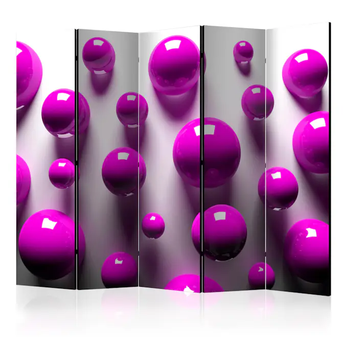 Rumsavdelare Skärmvägg Arkiio Purple Balls II 225x172 cm