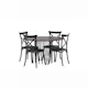 Matgrupp furniture/fashion Stone Rund med 4 Crosett Stolar
