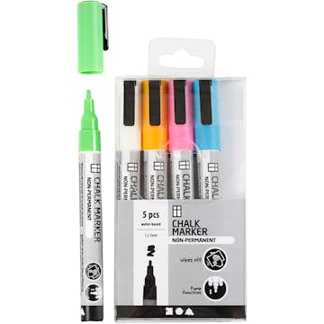 Tusch Creativ Company Chalk Markers Spets 1,2-3 mm 5 St/1 Förp