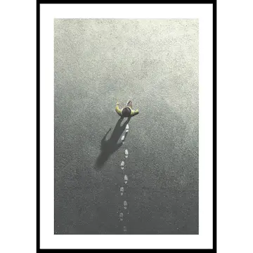 Poster Gallerix Walking Leaving Footsteps