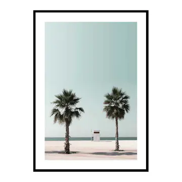 Poster Gallerix Lifeguard Hut At Beach