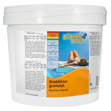 Snabbklor Planet Pool Snabbklor Granulat 3 kg