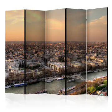 Rumsavdelare Skärmvägg Arkiio Barges on the Seine II 225x172 cm