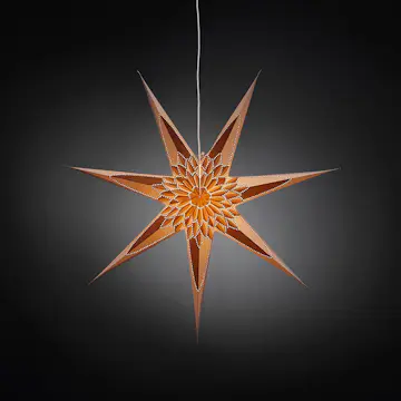 Adventsstjärna Gnosjö Konstsmide Hängande 78 cm Vit/Guld