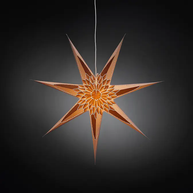 Adventsstjärna Gnosjö Konstsmide Hängande 78 cm Vit/Guld