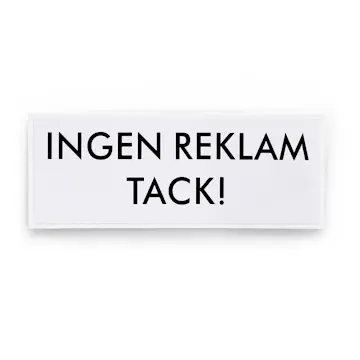 Självhäftande Dekal Habo Ingen Reklam Tack