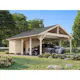 Carport Palmako Robert 40,6 m2 med Förråd