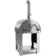 Pizzaugn Metalcraft Milano Vedeldad i Rostfritt Stål med Sidobord