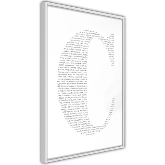 Poster Artgeist Affisch Letter C