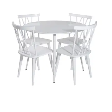 Matgrupp Venture Home Plake2 med 4 Laura Stolar Polyestertyg Runt