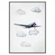 Poster Gallerix Watercolor Airplane