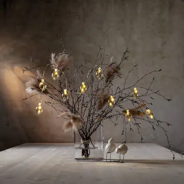 Ljusslinga Star Trading Shimmer 10 Ljus Glasägg Batteridriven LED-slinga