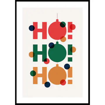 Poster Gallerix Dots Ho Ho Ho