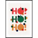 Poster Gallerix Dots Ho Ho Ho