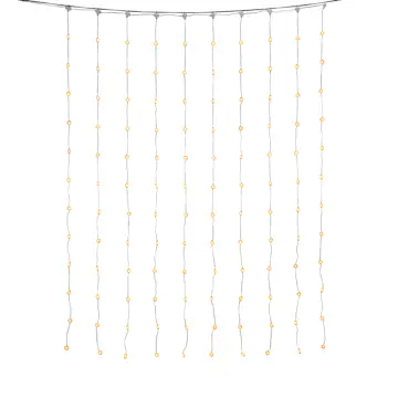 Ljusslinga Gnosjö Konstsmide Gardinslinga Snöflingor IP20